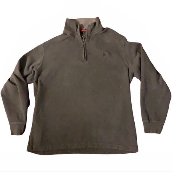 IZOD Men’s Quarter Zip Pullover Sweatshirt - Picture 3 of 9